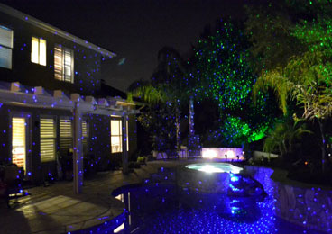 Spright laser light effect for landscapes